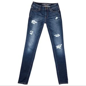 American Eagle Ripped Denim Jeggings